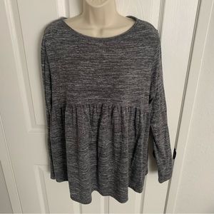Gray Isabel Maternity babydoll sweater, size M